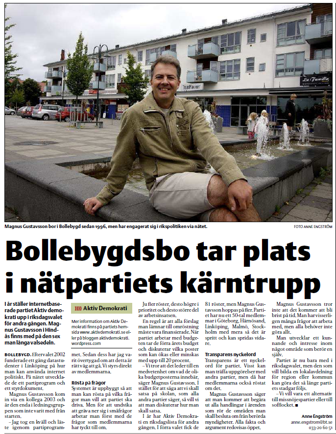 Artikel från boråstidningen